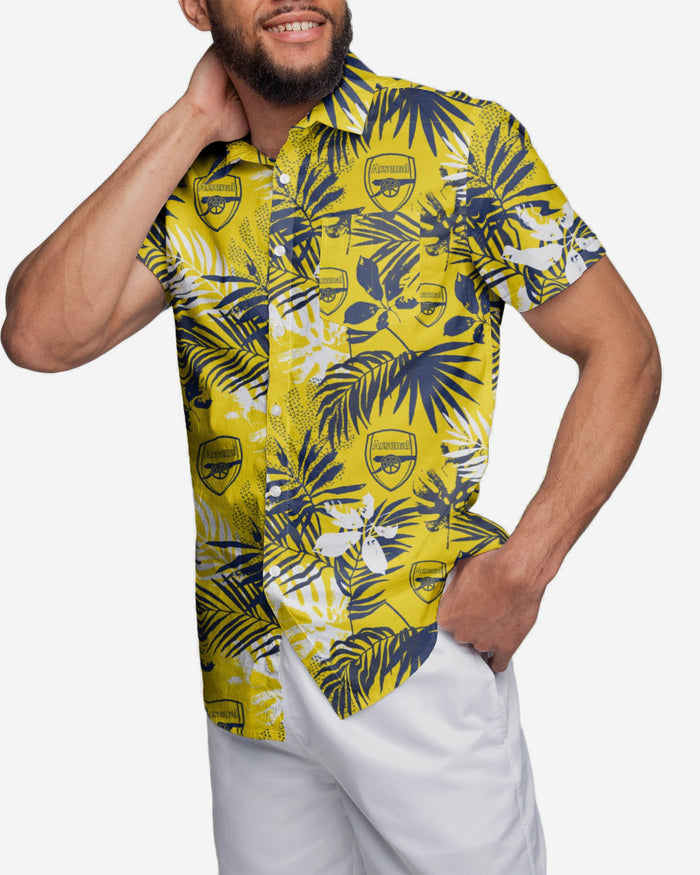 Arsenal FC Mens Away Colours Floral Button Up Shirt FOCO - FOCO.com | UK & IRE