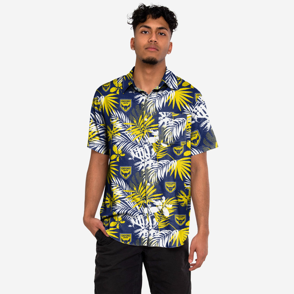 Oxford United FC Floral Button Up Shirt FOCO S - FOCO.com | UK & IRE