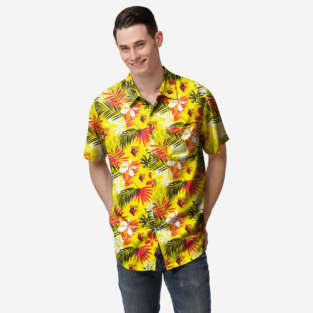 Watford FC Floral Button Up Shirt FOCO S - FOCO.com | UK & IRE