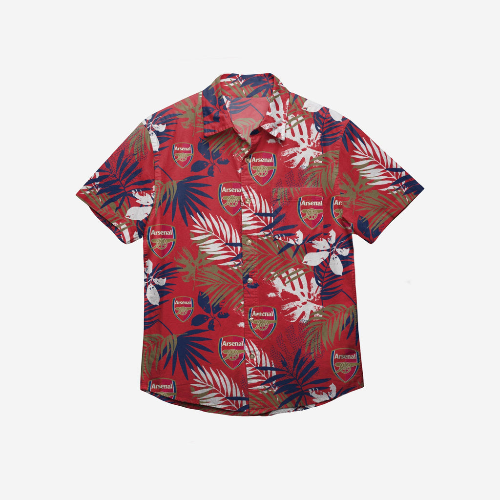 Arsenal FC Mens Floral Button Up Shirt FOCO | UK