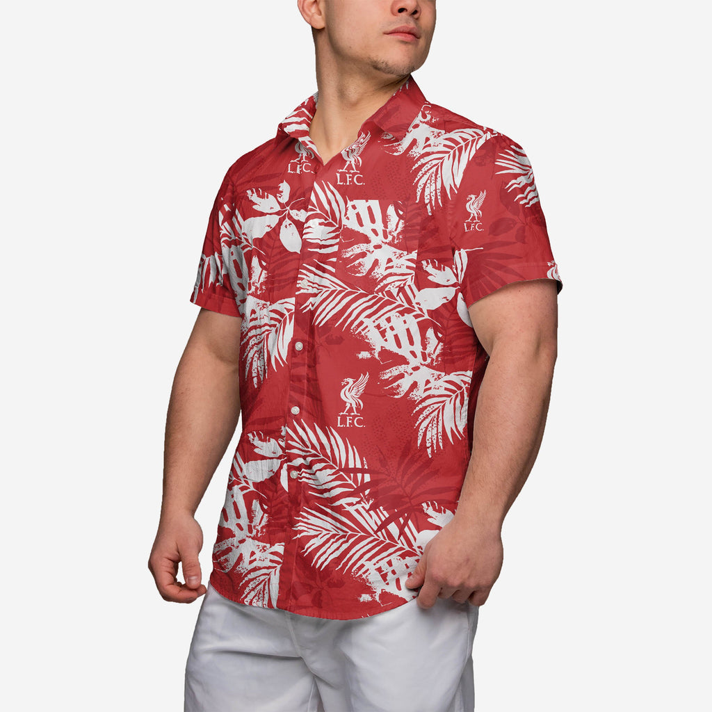 Liverpool FC Mens Floral Button Up Shirt FOCO - FOCO.com | UK & IRE