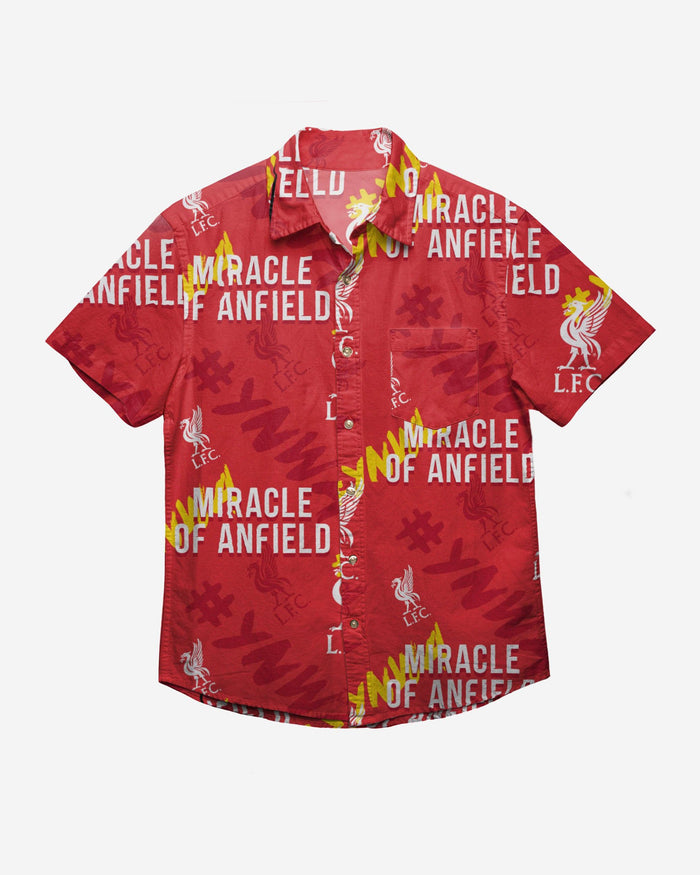 Liverpool FC Miracle Of Anfield Button Up Shirt FOCO - FOCO.com | UK & IRE