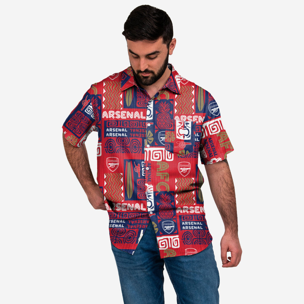 Arsenal FC Tiki Button Up Shirt FOCO S - FOCO.com | UK & IRE