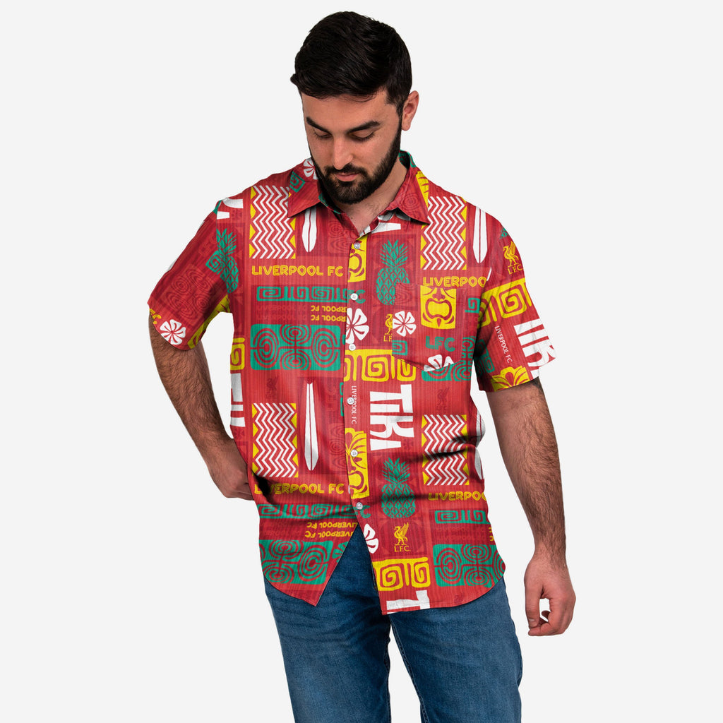 Liverpool FC Tiki Button Up Shirt FOCO S - FOCO.com | UK & IRE