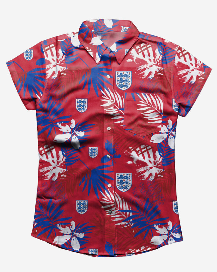 England Womens Floral Button Up Shirt FOCO - FOCO.com | UK & IRE