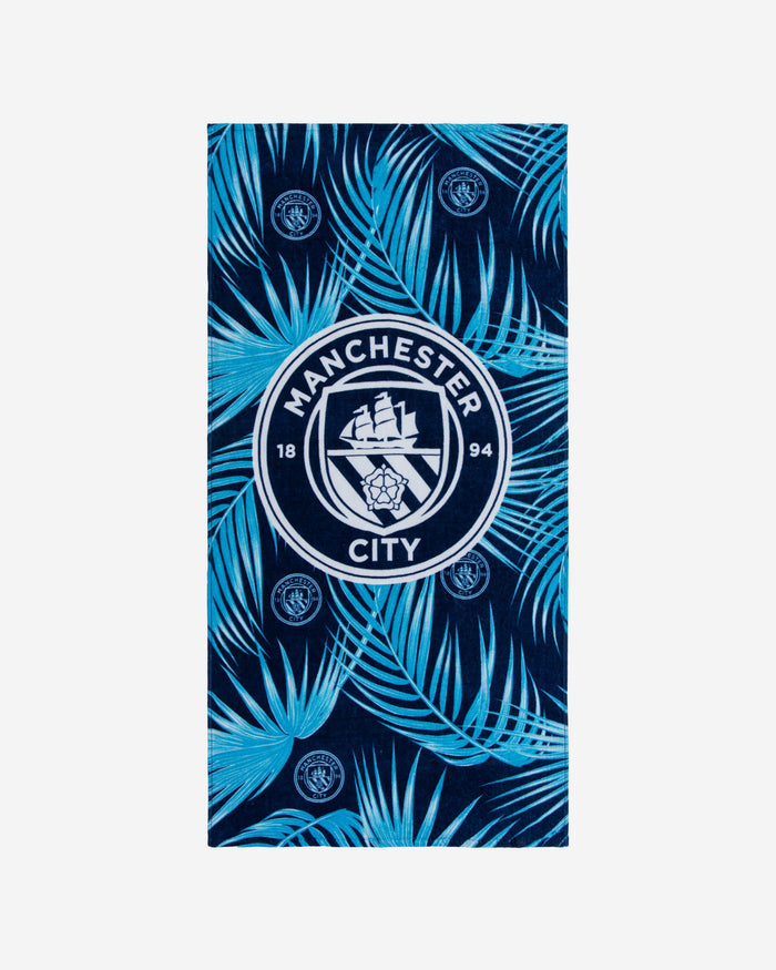 Manchester City FC Leaf Beach Towel FOCO - FOCO.com | UK & IRE