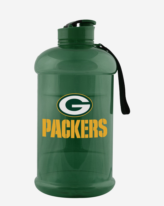 Green Bay Packers 2000 mL Clear Sports Bottle FOCO - FOCO.com | UK & IRE