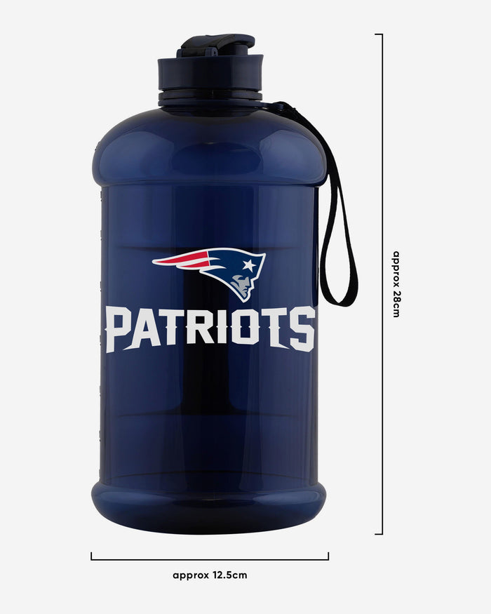 New England Patriots 2000 mL Clear Sports Bottle FOCO - FOCO.com | UK & IRE