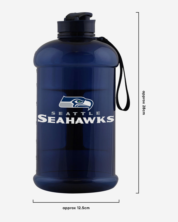 Seattle Seahawks 2000 mL Clear Sports Bottle FOCO - FOCO.com | UK & IRE