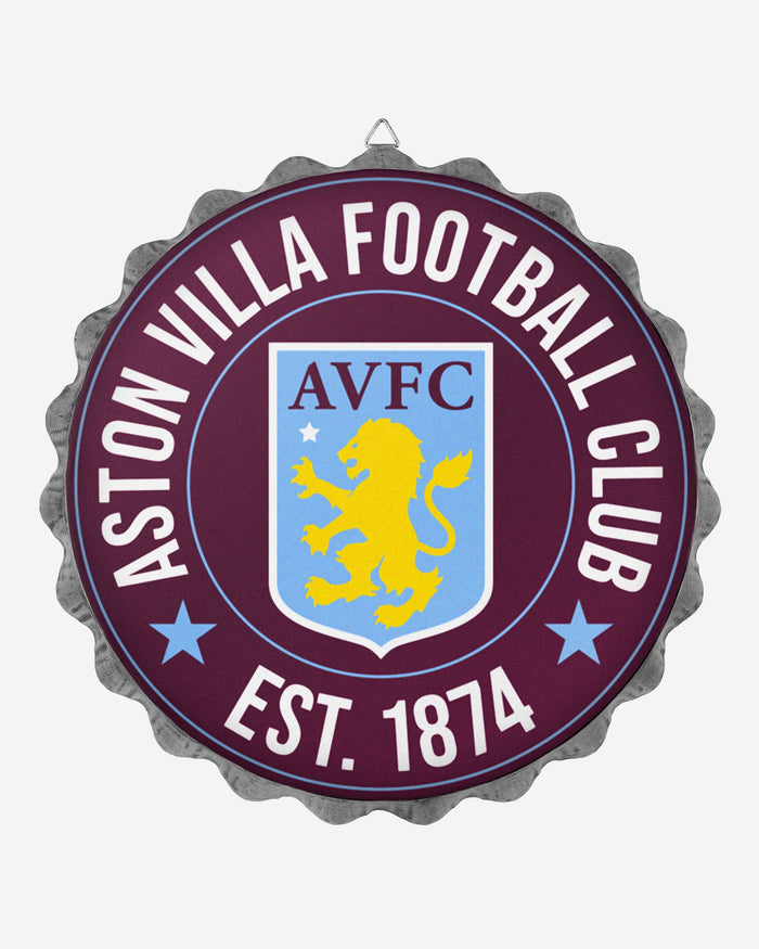 Aston Villa FC Wall Mounted Bottlecap Sign FOCO - FOCO.com | UK & IRE