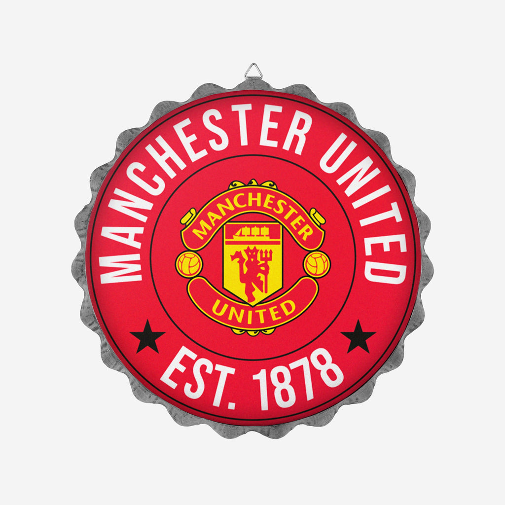 Manchester United FC Wall Mounted Bottlecap Sign FOCO - FOCO.com | UK & IRE