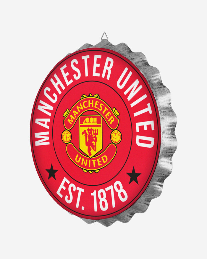 Manchester United FC Wall Mounted Bottlecap Sign FOCO - FOCO.com | UK & IRE