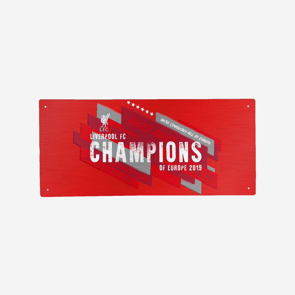 Liverpool FC 2018-19 Champions Red Street Sign FOCO | UK