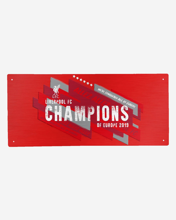 Liverpool FC 2018-19 Champions Red Street Sign FOCO - FOCO.com | UK & IRE