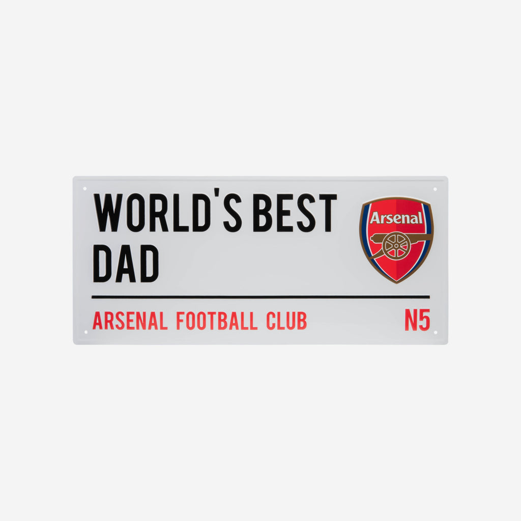 Arsenal FC Worlds Best Dad Street Sign FOCO - FOCO.com | UK & IRE