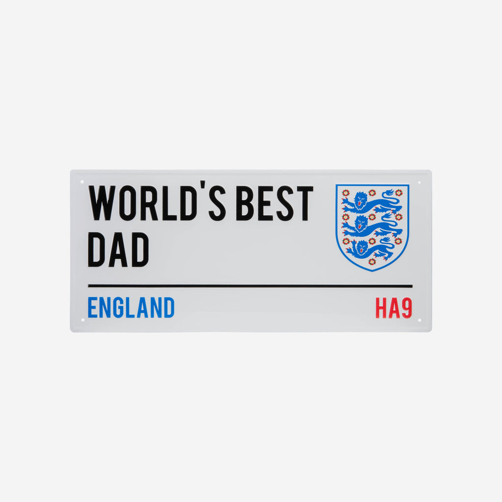 England Worlds Best Dad Street Sign FOCO - FOCO.com | UK & IRE