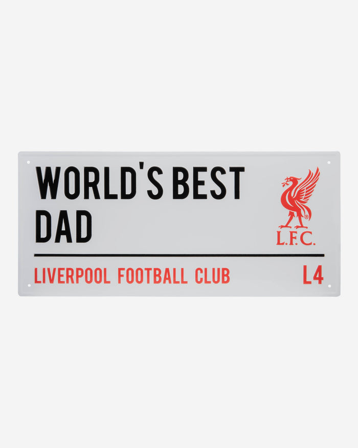 Liverpool FC Worlds Best Dad Street Sign FOCO - FOCO.com | UK & IRE