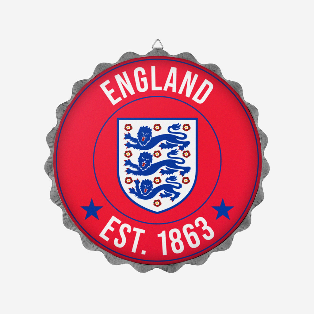 England Wall Mounted Bottlecap Sign FOCO - FOCO.com | UK & IRE